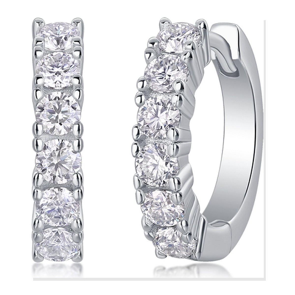 Iced Stud Earrings | Moissanite