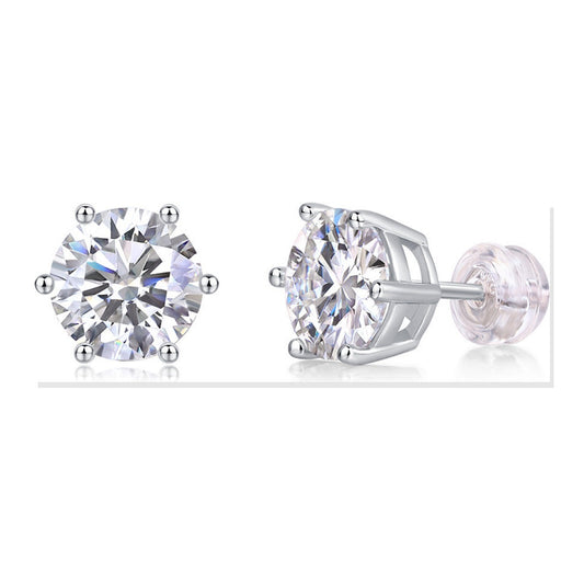 Iced Stud Earrings | Moissanite