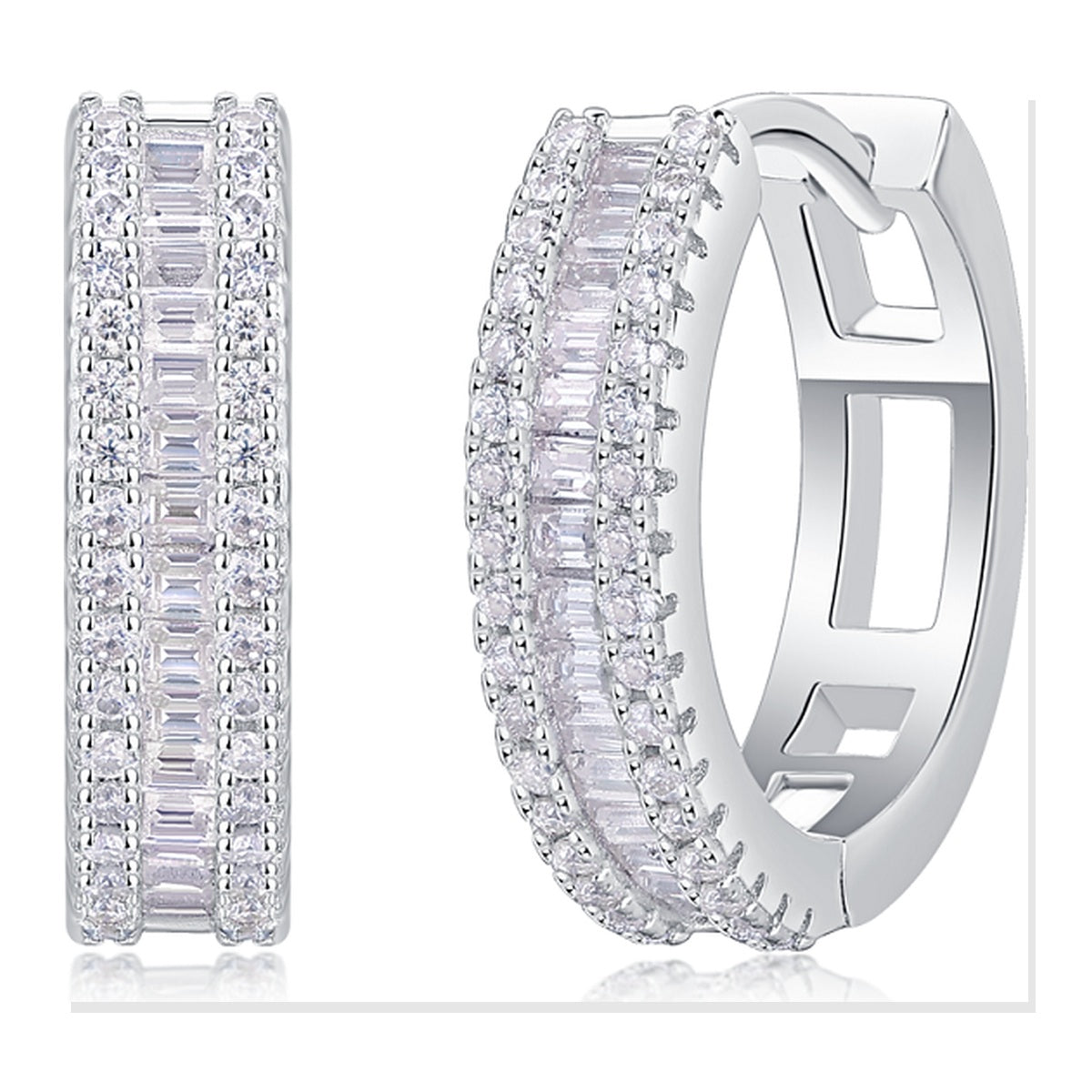 Iced Stud Earrings | Moissanite
