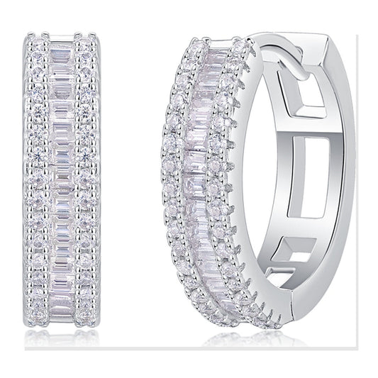 Iced Stud Earrings | Moissanite