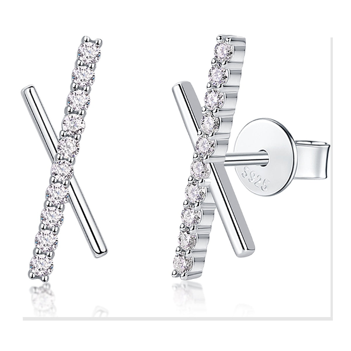 Iced Stud Earrings | Moissanite