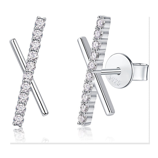 Iced Stud Earrings | Moissanite