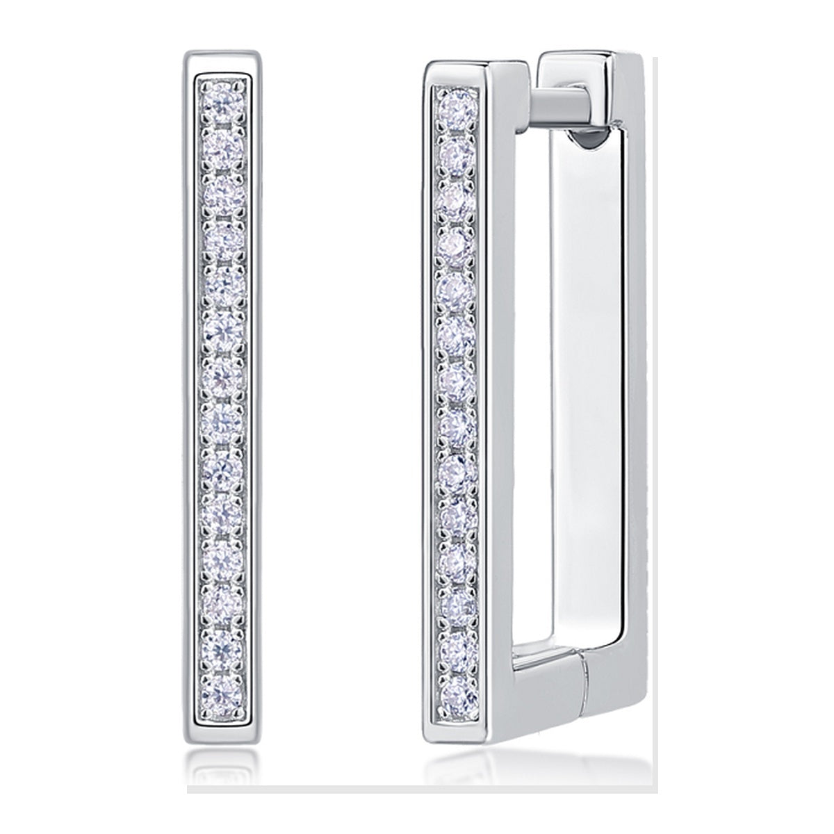 Iced Stud Earrings | Moissanite