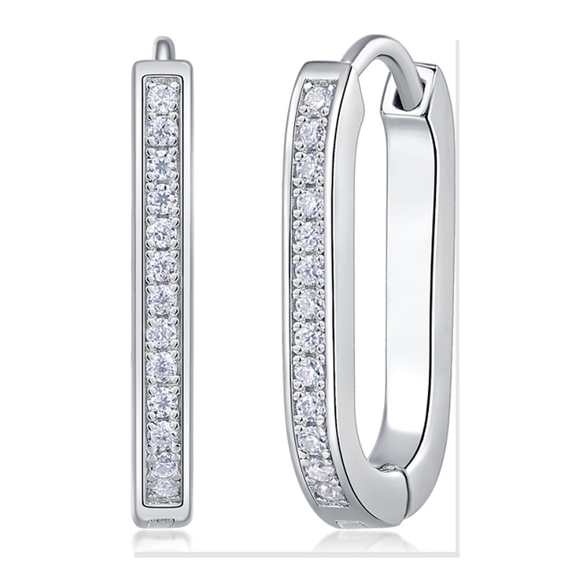 Iced Stud Earrings | Moissanite