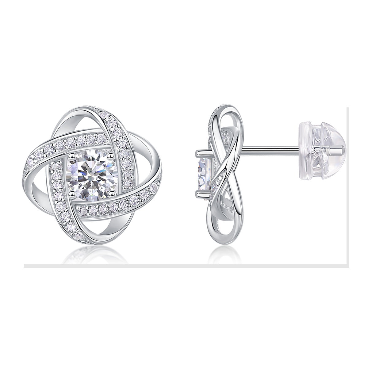 Iced Stud Earrings | Moissanite