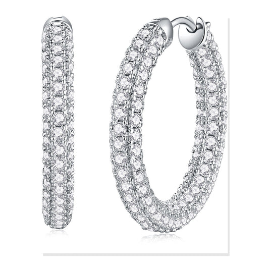 Iced Stud Earrings | Moissanite