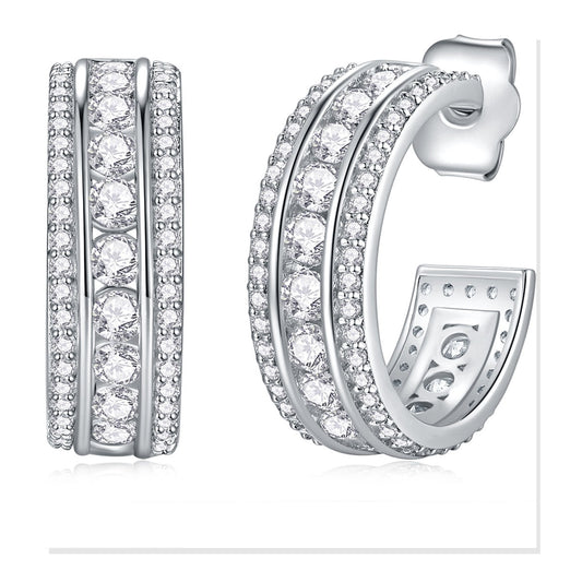 Iced Stud Earrings | Moissanite