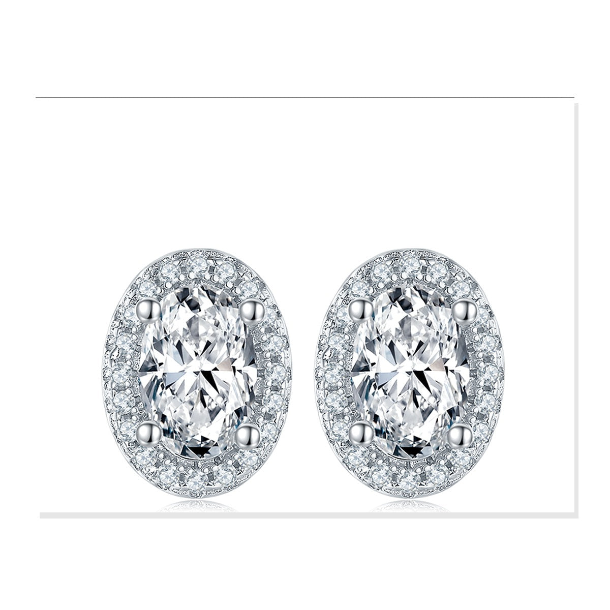 Iced Stud Earrings | Moissanite