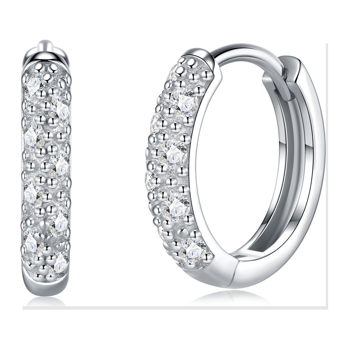 Iced Stud Earrings | Moissanite