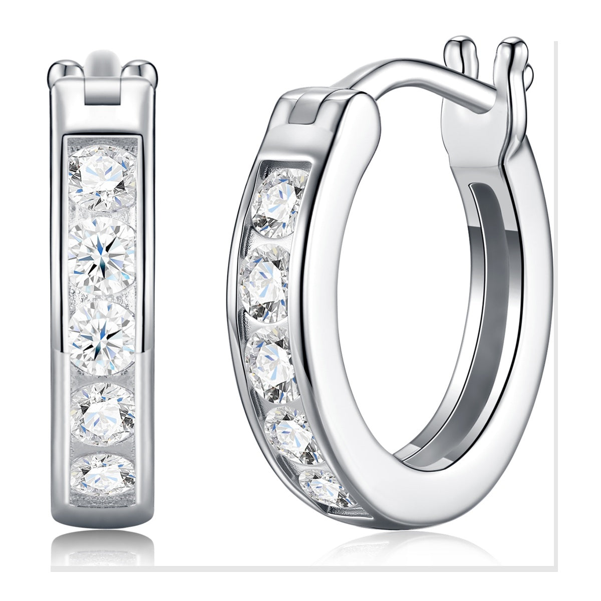 Iced Stud Earrings | Moissanite