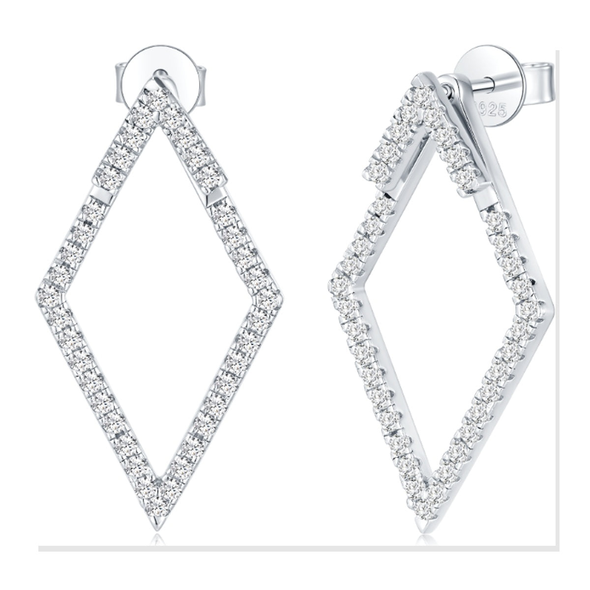 Iced Stud Earrings | Moissanite