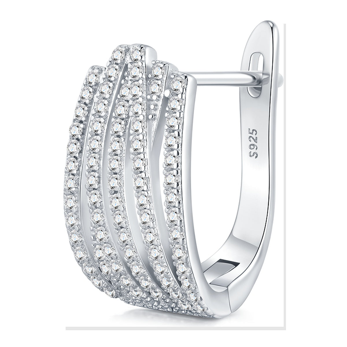 Iced Stud Earrings | Moissanite