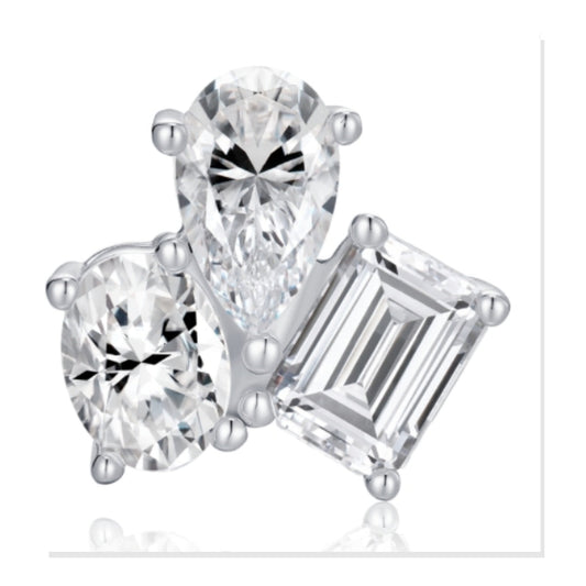 Iced Stud Earrings | Moissanite