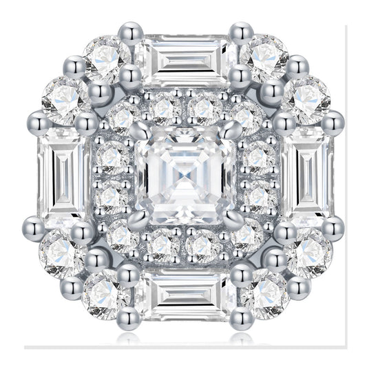 Iced Stud Earrings | Moissanite