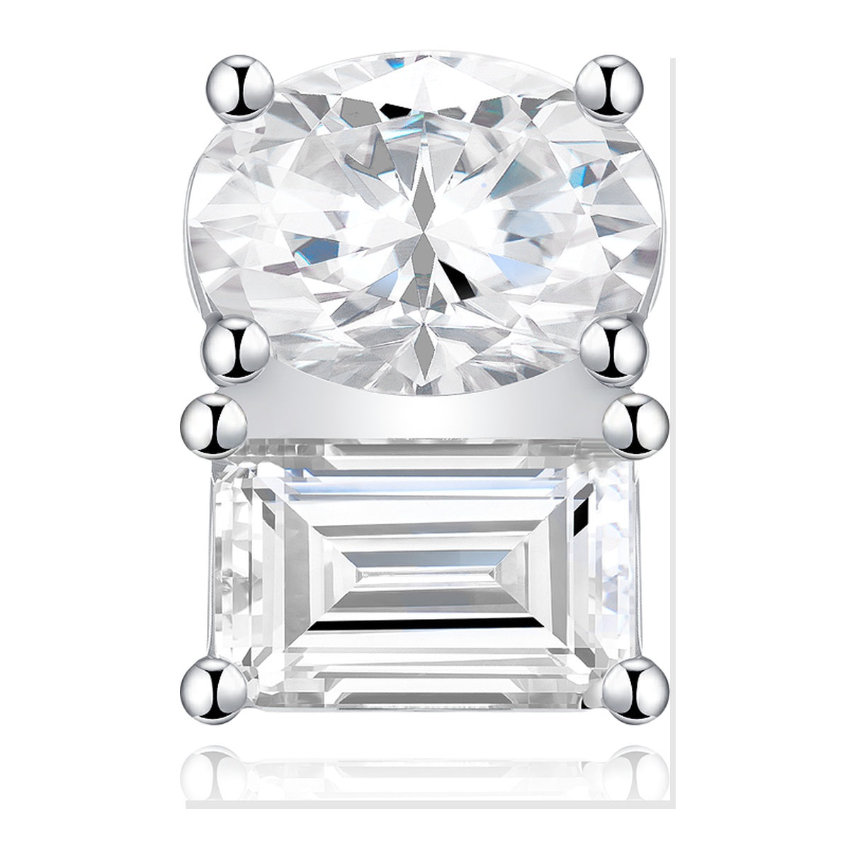 Iced Stud Earrings | Moissanite