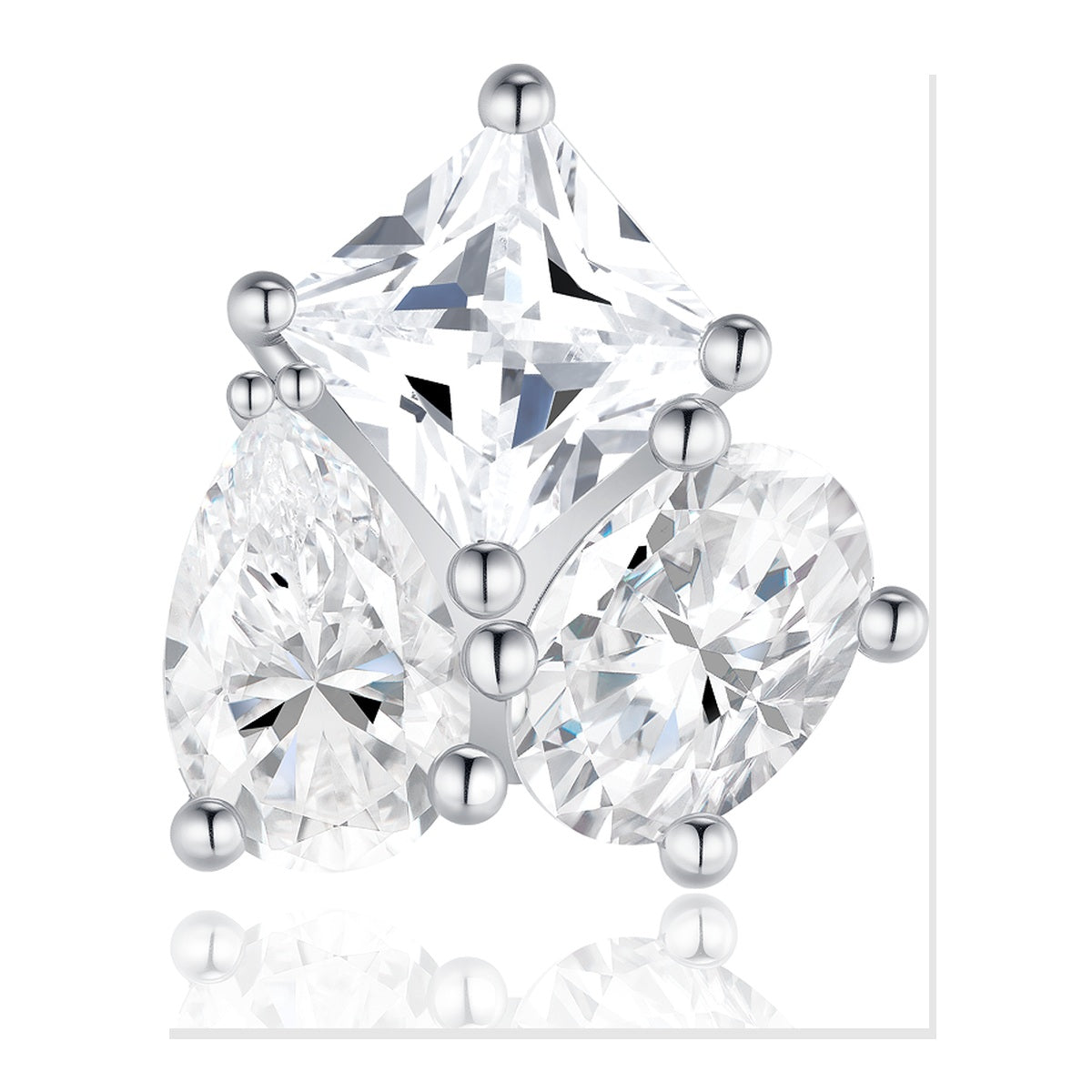 Iced Stud Earrings | Moissanite