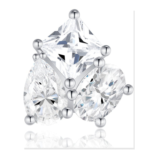 Iced Stud Earrings | Moissanite