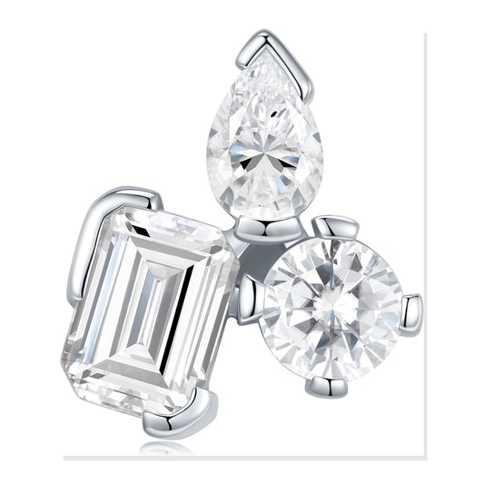 Iced Stud Earrings | Moissanite