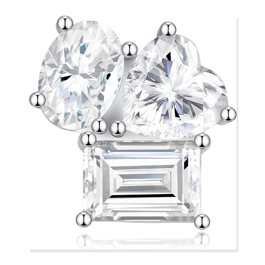 Iced Stud Earrings | Moissanite