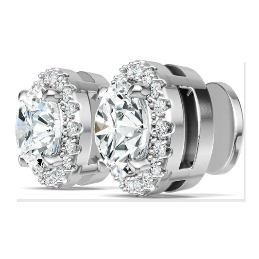 Iced Stud Earrings | Moissanite