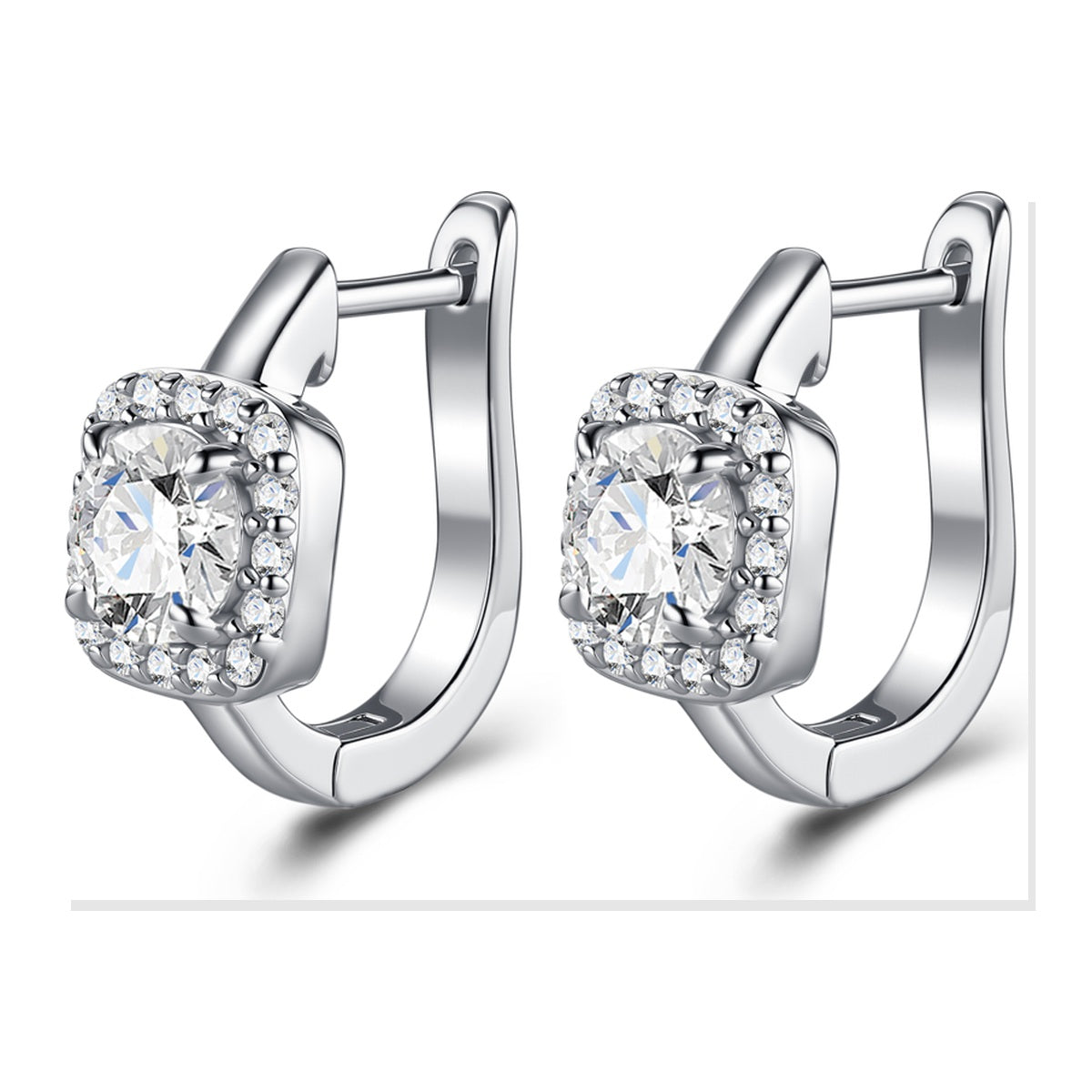 Iced Stud Earrings | Moissanite