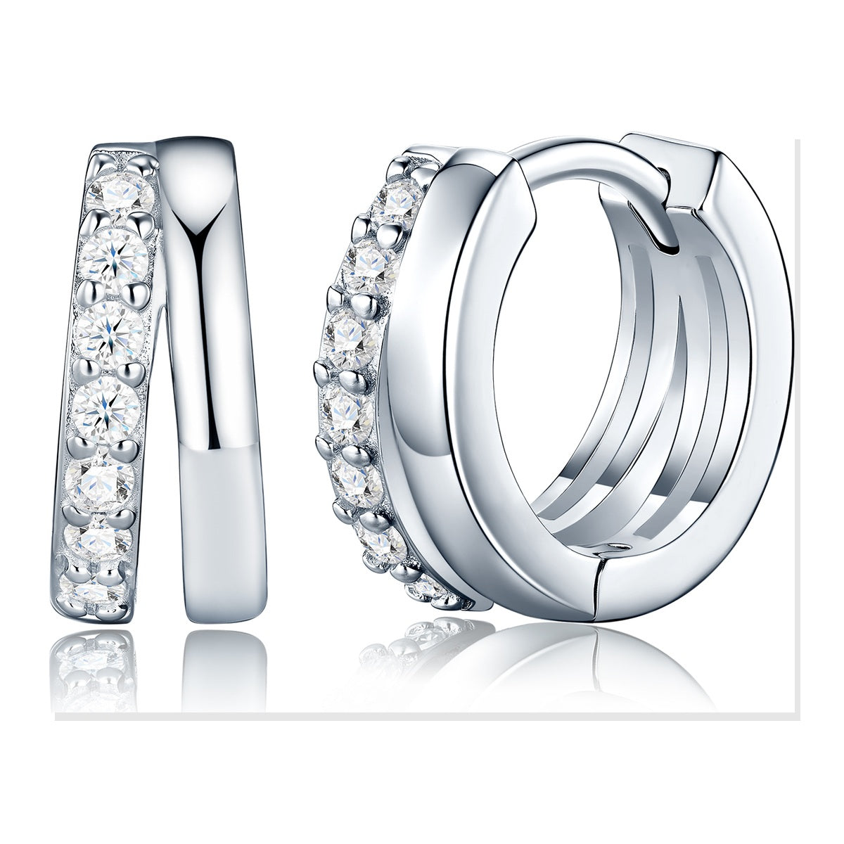 Iced Stud Earrings | Moissanite