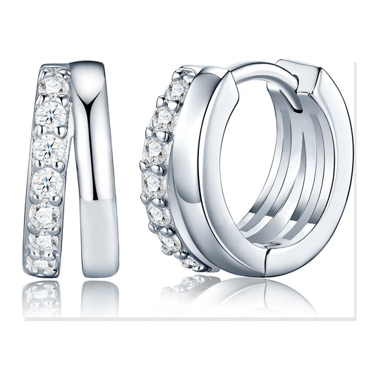 Iced Stud Earrings | Moissanite