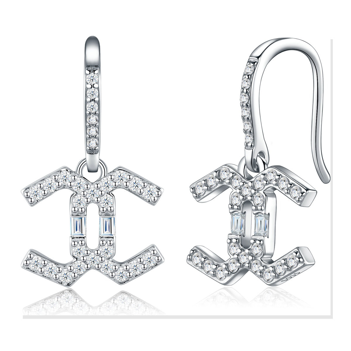 Iced Stud Earrings | Moissanite
