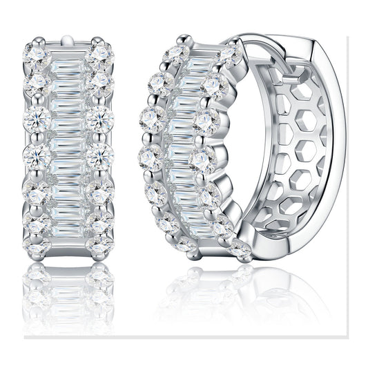 Iced Stud Earrings | Moissanite