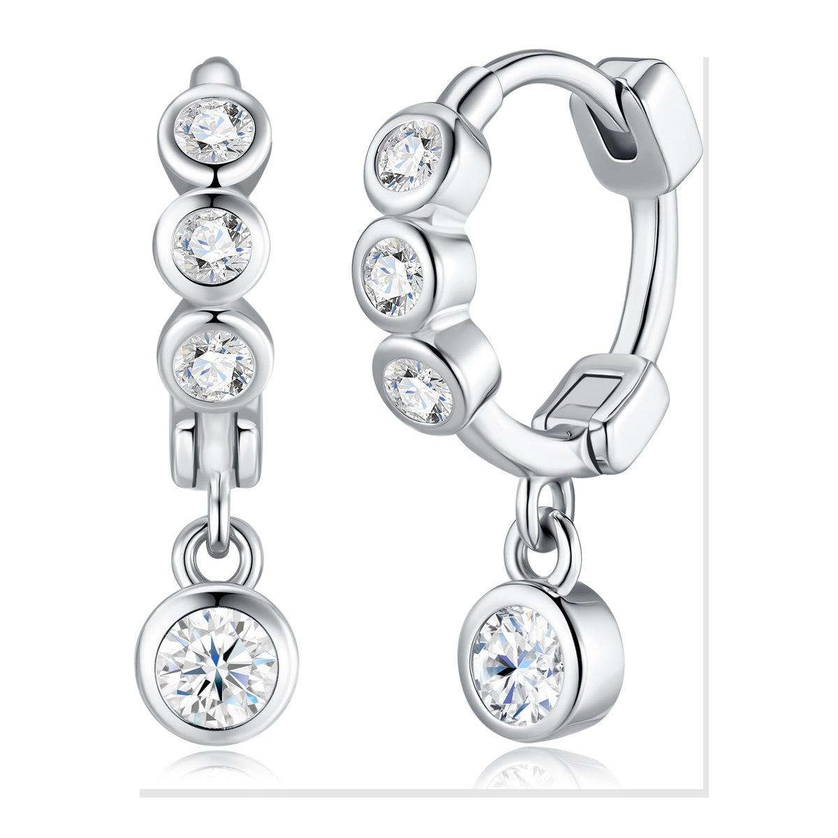 Iced Stud Earrings | Moissanite
