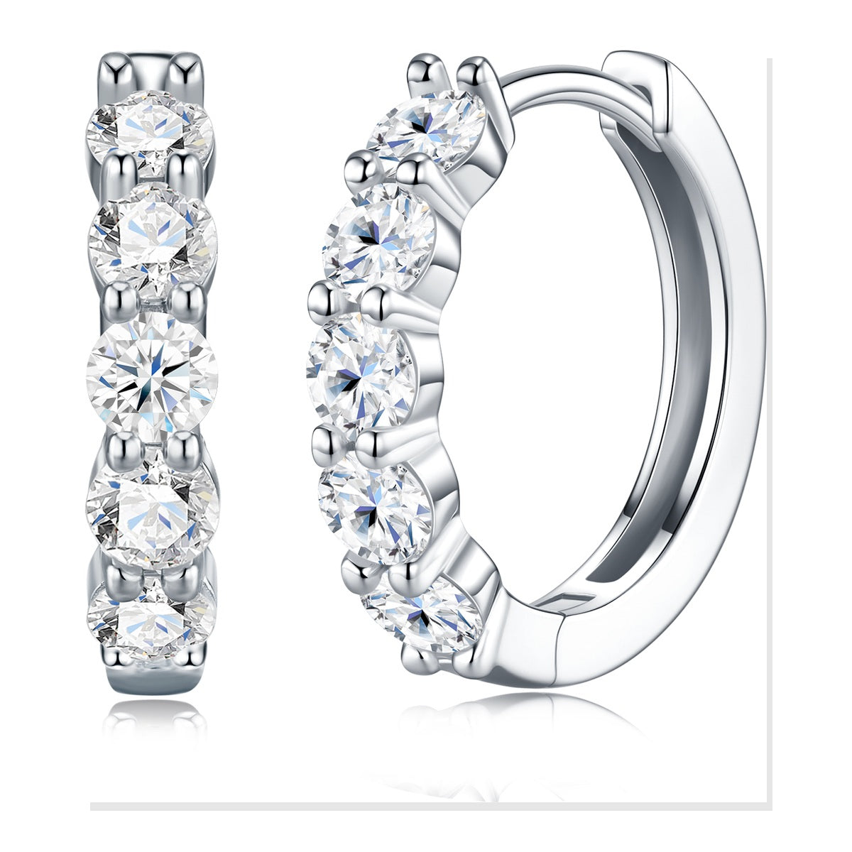 Iced Stud Earrings | Moissanite