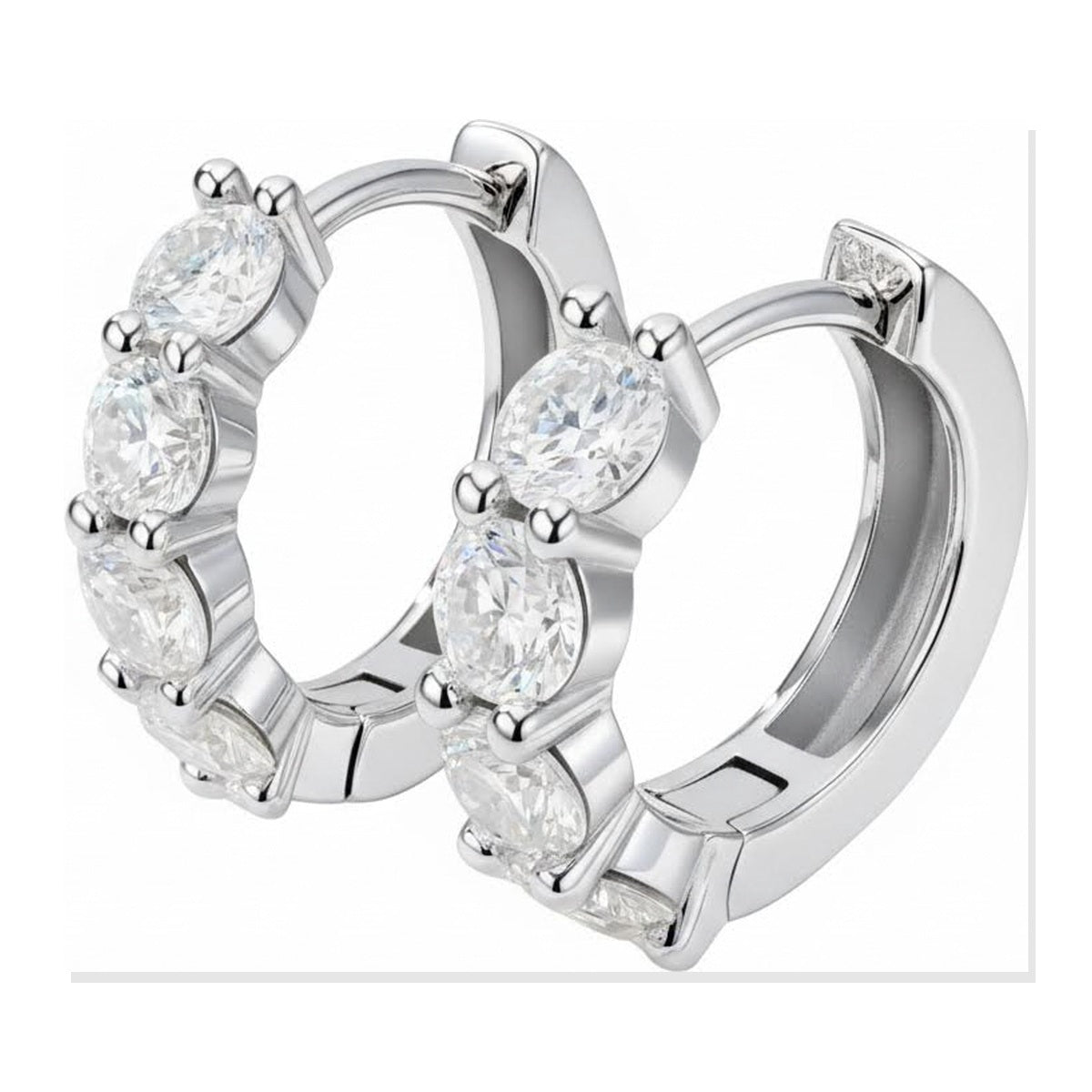 Iced Stud Earrings | Moissanite