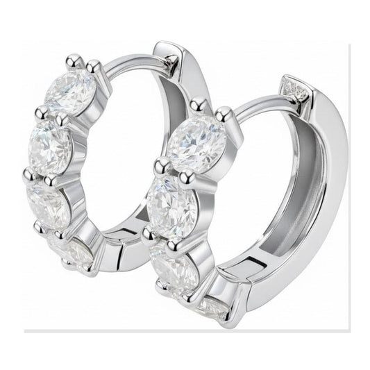 Iced Stud Earrings | Moissanite