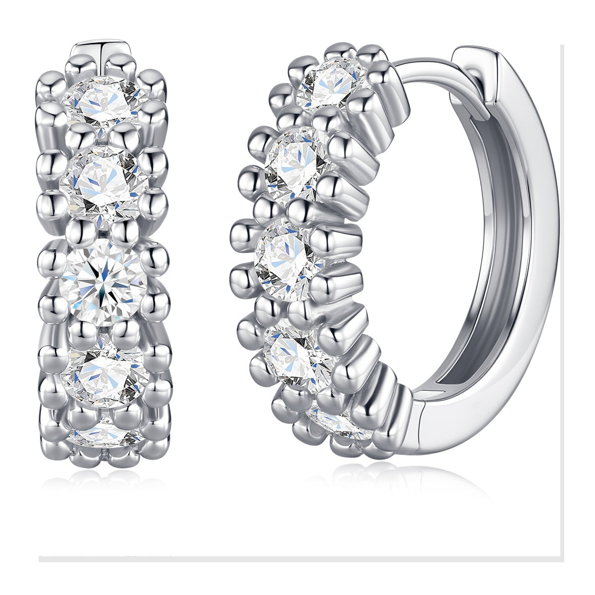 Iced Stud Earrings | Moissanite