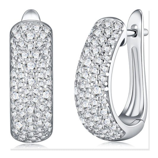 Iced Stud Earrings | Moissanite