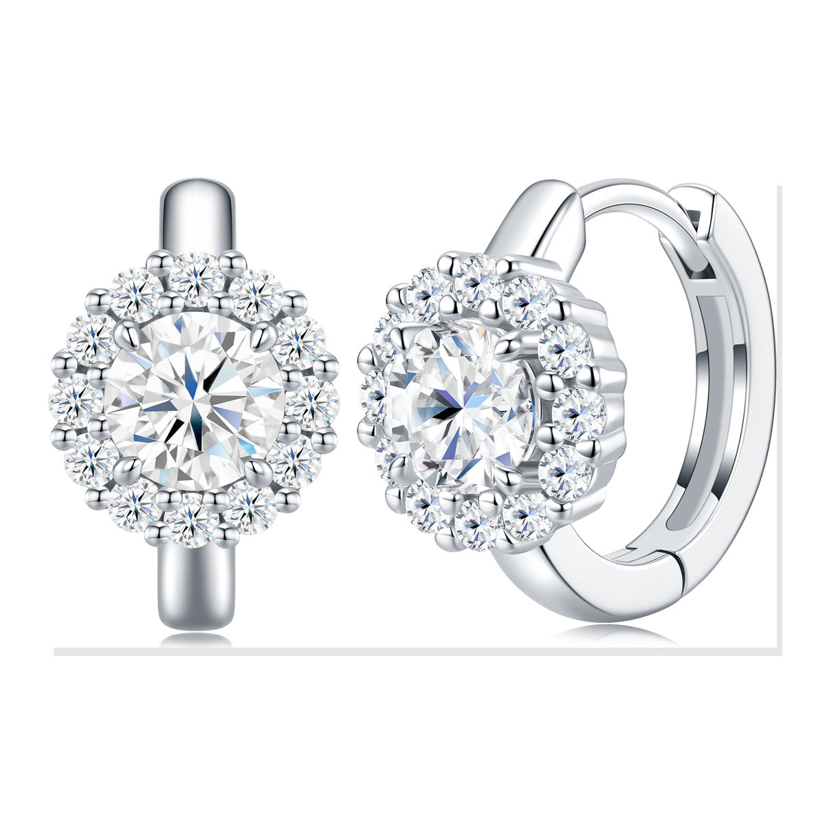 Iced Stud Earrings | Moissanite
