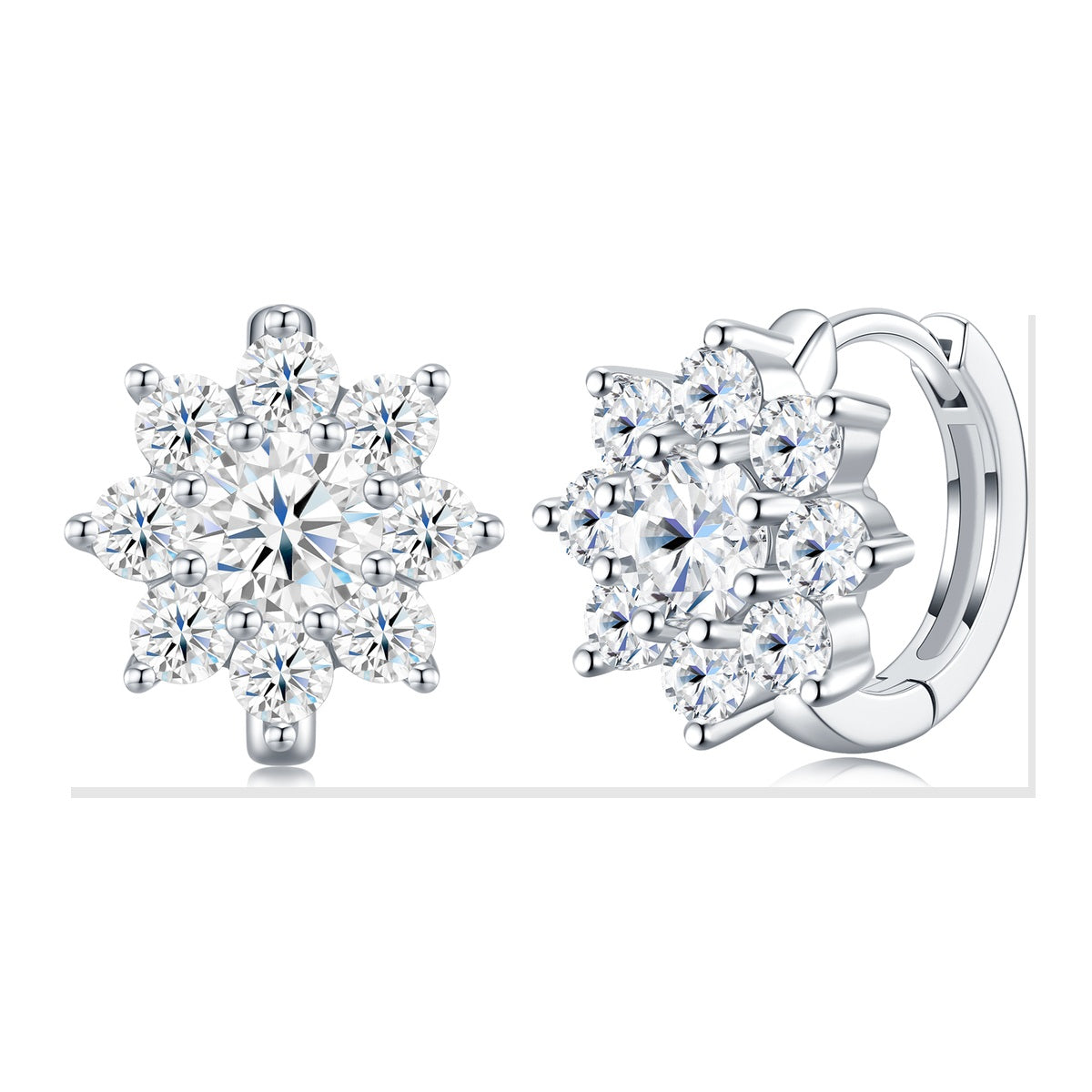 Iced Stud Earrings | Moissanite