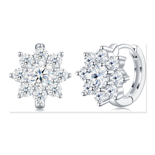 Iced Stud Earrings | Moissanite