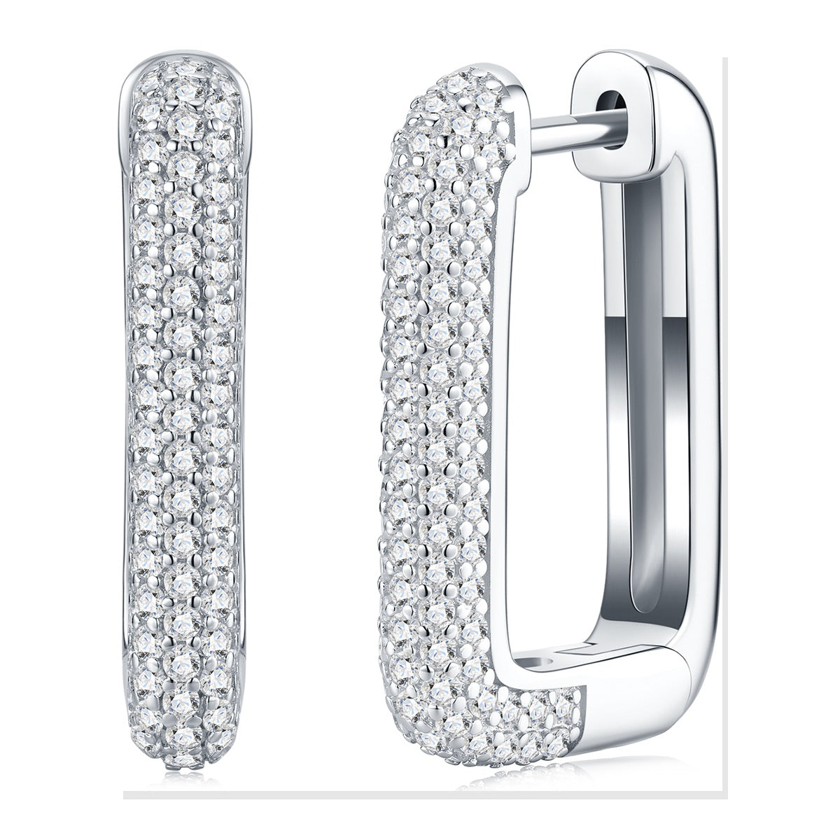 Iced Stud Earrings | Moissanite