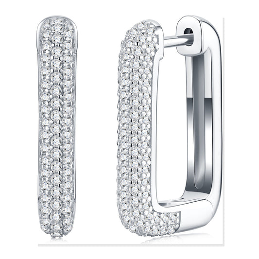 Iced Stud Earrings | Moissanite