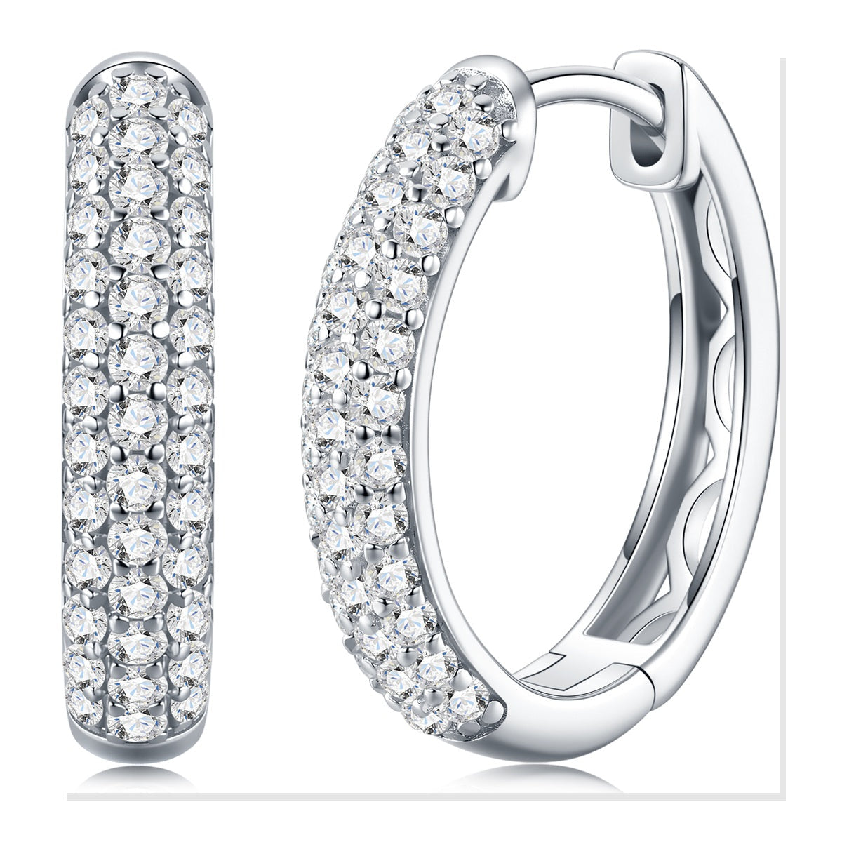 Iced Stud Earrings | Moissanite