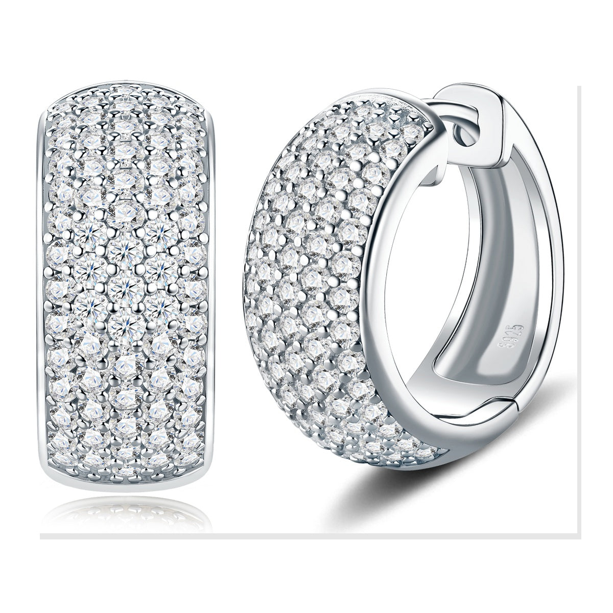Iced Stud Earrings | Moissanite