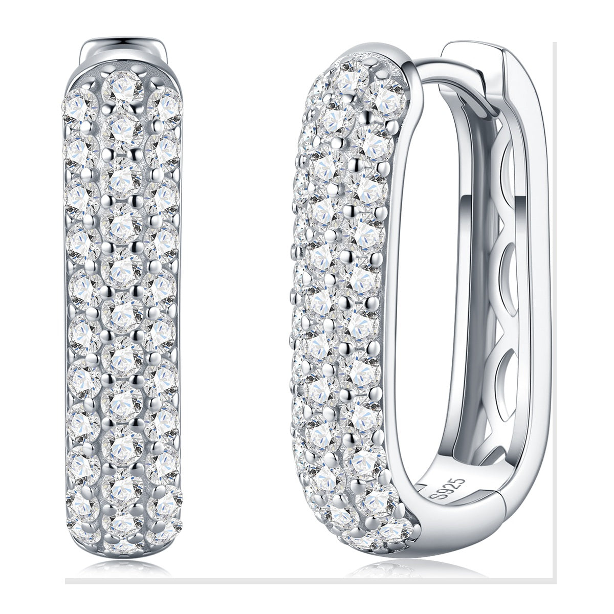 Iced Stud Earrings | Moissanite