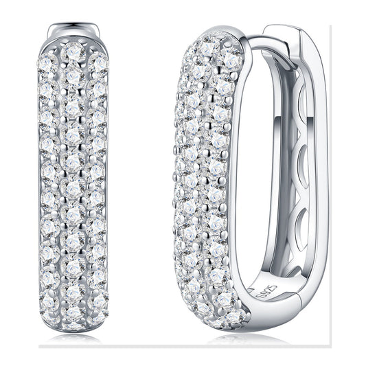 Iced Stud Earrings | Moissanite