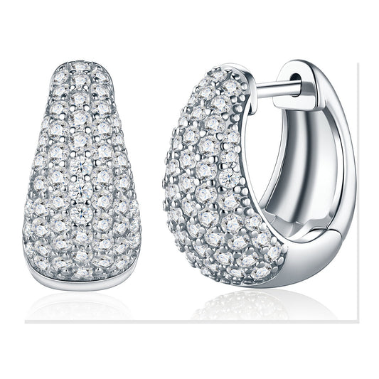 Iced Stud Earrings | Moissanite