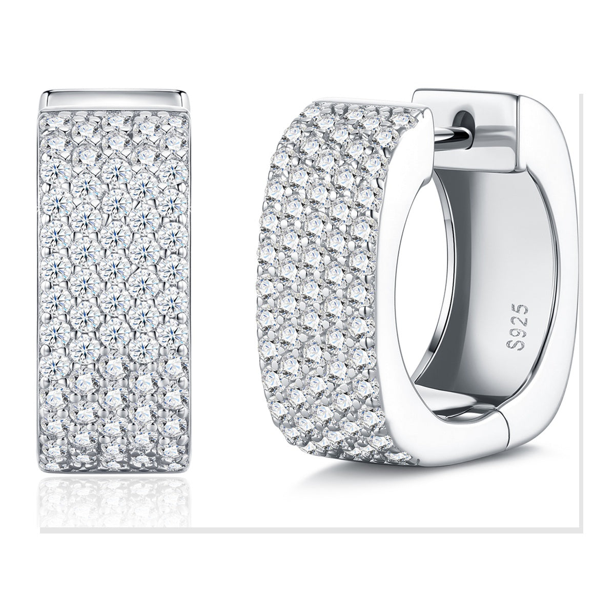 Iced Stud Earrings | Moissanite
