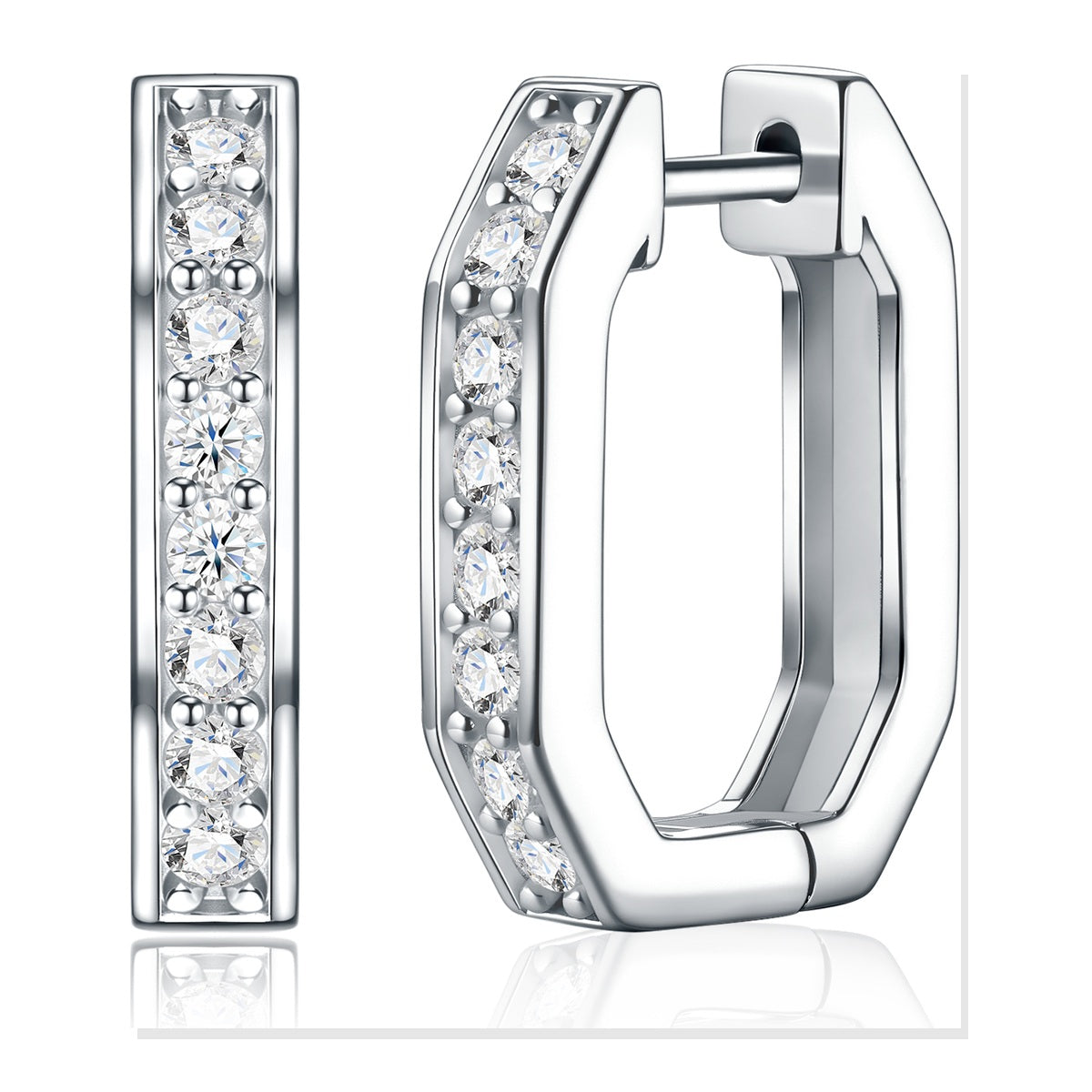 Iced Stud Earrings | Moissanite