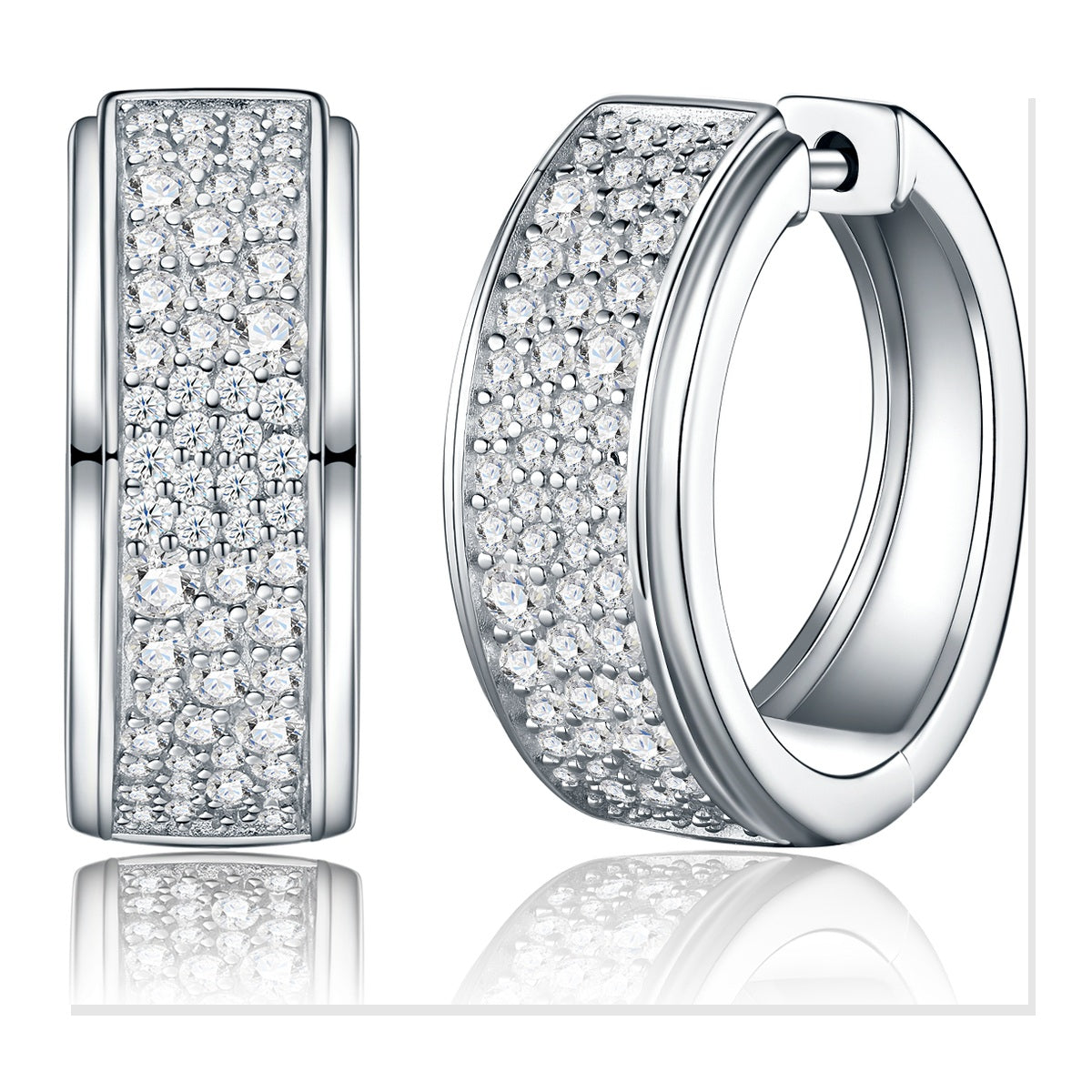 Iced Stud Earrings | Moissanite
