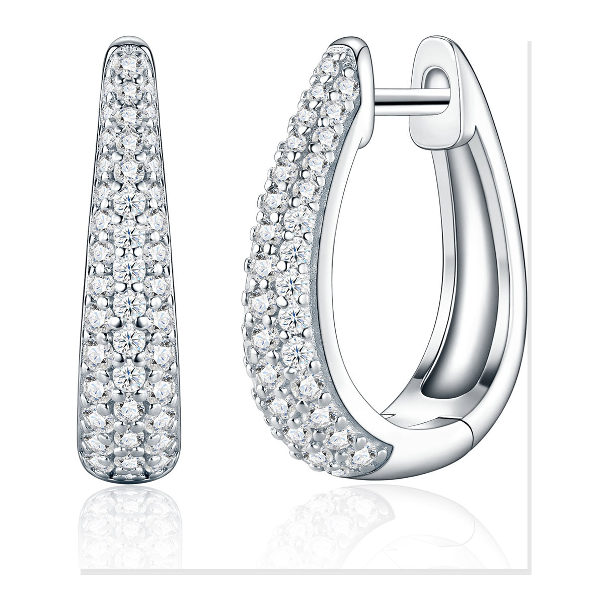 Iced Stud Earrings | Moissanite
