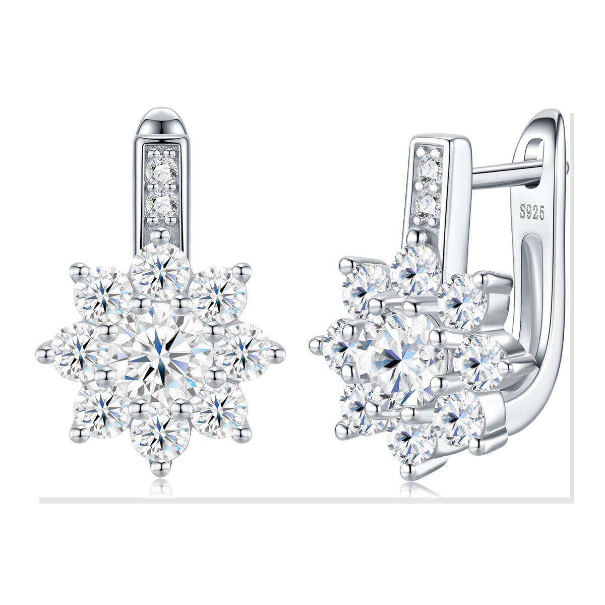 Iced Stud Earrings | Moissanite